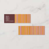 Orange Lines Mini Visitenkarte (Vorne/Hinten)