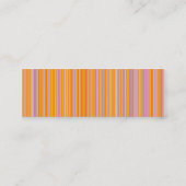 Orange Lines Mini Visitenkarte (Rückseite)