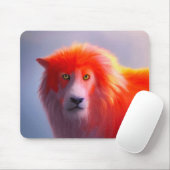Orange Lion Creature Mousepad (Mit Mouse)