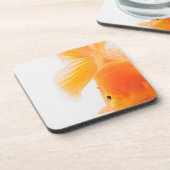 Orange lionhead Goldfisch (Carassius auratus) Untersetzer (Linke Seite)