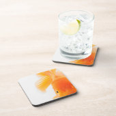 Orange lionhead Goldfisch (Carassius auratus) Untersetzer (Rechte Seite)