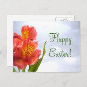 Orange Lippe Postkarte (Vorne/Hinten)