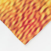 Orange Liquid Fire Interlocking Muster Fleecedecke (Ecke)