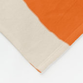 Orange Liquid Swirl Flow Groovy Streifen Y2K Muste Fleecedecke (Ecke)