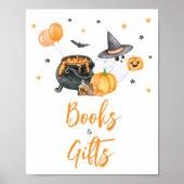 Orange Little Boo Baby Duschbücher und Geschenke Poster (Vorne)