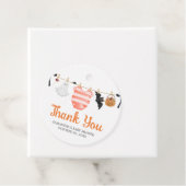 Orange Little Boo Baby Dusche Runde Geschenkanhänger (Beispiel)