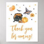 Orange Little Boo Baby Shower Vielen Dank für Ihr Poster (Vorne)