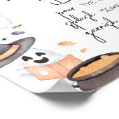 Orange Little Boo Halloween Mama Osa Bar Poster (Ecke)