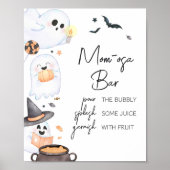 Orange Little Boo Halloween Mama Osa Bar Poster (Vorne)