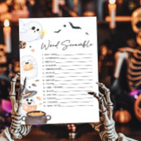 Orange Little Boo Halloween Word Scramble Spiel