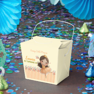 Orange Little Princess Ball Favor Box Geschenkschachtel