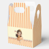 Orange Little Princess Ball Favor Box Geschenkschachtel (Geöffnet)