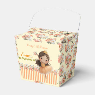 Orange Little Princess Ball Favor Box Geschenkschachtel