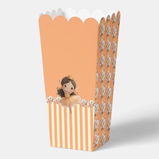 Orange Little Princess Ball Favor Box Geschenkschachtel (Vorderseite)
