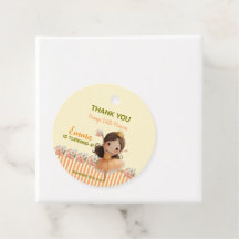 Orange Little Princess Ball Favor Tags