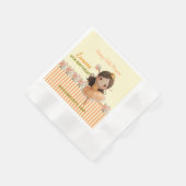 Orange Little Princess Ball Serviette (Ecke)
