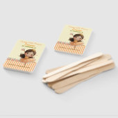 Orange Little Princess Ball Set of Fans Fächer (Non-assembled)