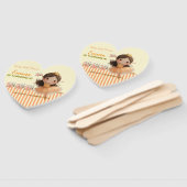 Orange Little Princess Ball Set of Fans Fächer (Non-assembled)