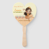 Orange Little Princess Ball Set of Fans Fächer (Vorderseite)