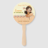 Orange Little Princess Ball Set of Fans Fächer (Rückseite)