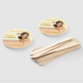 Orange Little Princess Ball Set of Fans Fächer (Non-assembled)