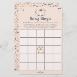Orange Little Pumpkin Baby Bingo Baby Showspiel