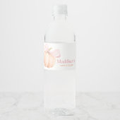 Orange Little Pumpkin Baby Shower Wasserflaschenetikett (Vorderseite)