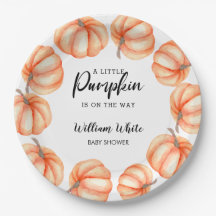 Orange Little Pumpkin Halloween Fall Baby Dusche