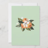 Orange Little Süsse 1. Geburtstag Party Einladung (Rückseite)