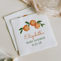 Orange Little Süsse Citrus Baby Dusche