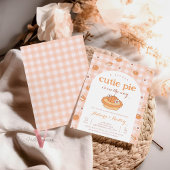 Orange Little Süsse Pie Baby Dusche Einladung