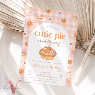 Orange Little Süsse Pie Baby Dusche Einladung