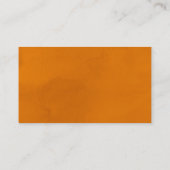 Orange Little Süsse Script Diaper Raffle Ticket Begleitkarte (Rückseite)