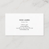 Orange Logo Business Card Visitenkarte (Rückseite)