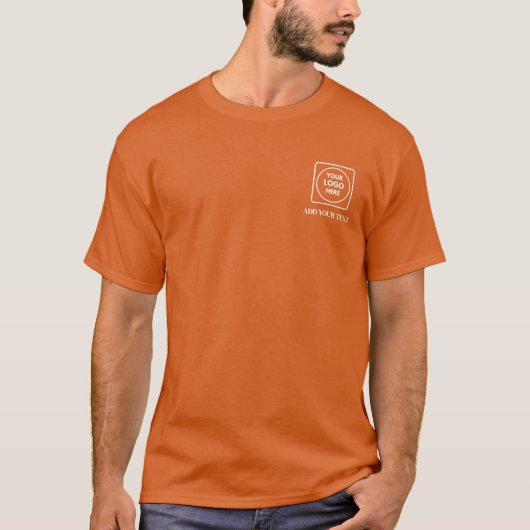 Orange Logo Front Back Pro Staff T-Shirt (Vorderseite)