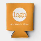 Orange-Logo-Werbung für Unternehmen oder Büros Dosenkühler (Vorderseite)