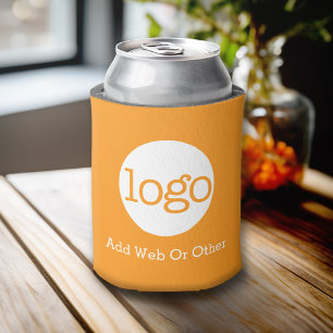 Orange-Logo-Werbung für Unternehmen oder Büros Dosenkühler