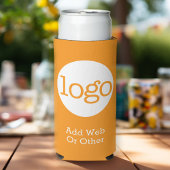 Orange-Logo-Werbung für Unternehmen oder Büros Selters Dosenkühler