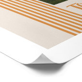 Orange Lombard Lines Arch Custom Photo Art Print Poster (Ecke)