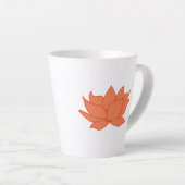 Orange Lotus Latte Tasse (Rechte Ecke)