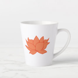 Orange Lotus Latte Tasse