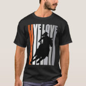 Orange Love Rodeo Barrel Racing Race Racer Women C T-Shirt (Vorderseite)