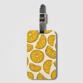 Orange Luggage Tag Gepäckanhänger (Vorderseite Vertikal)