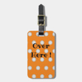 Orange Luggage Tag Gepäckanhänger (Vorderseite vertikal)