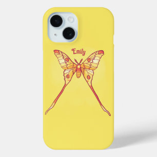 Orange Luna Moth Kunst, Dichtung und Musik Case-Mate iPhone Hülle