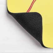 Orange Luna Moth Kunst, Dichtung und Musik Mousepad (Ecke)