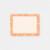 Orange lustige und fröhliche Post-it-Notizen mit B Post-it Klebezettel (Vorderseite)