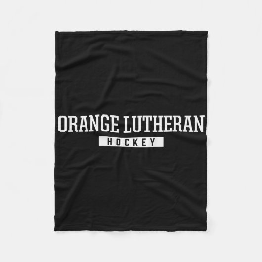Orange Lutheran High School Eishockey Fleecedecke (Vorderseite)