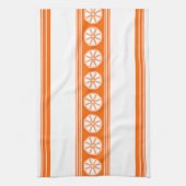 Orange Luxury Jacquard Stripes Geschirrtuch (Vertikal)