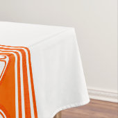 Orange Luxury Jacquard Stripes Tischdecke (Beispiel)